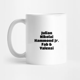 The Strokes Member Black Type Mug